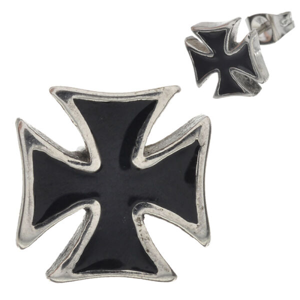 Edelstahlohrstecker - Eisernes Kreuz