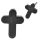 Edelstahlohrstecker - Kreuz