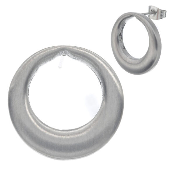 Edelstahlohrstecker - Kreis