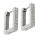 Stainless steel folding hoop earring - U-shape with...