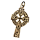 Bronzeanhänger- Keltenkreuz mit Keltischem Knoten