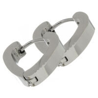 Stainless steel Hoop Earring - Heart