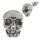 Edelstahlohrstecker - Totenkopf