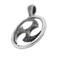 Stainless steel Pendant - Triskele blackened