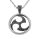 Stainless steel Pendant - Triskele blackened