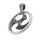 Stainless steel Pendant - Triskele blackened