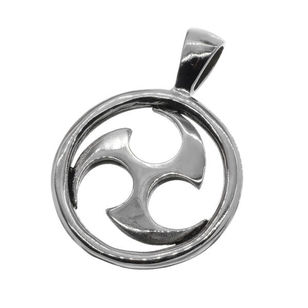 Stainless steel Pendant - Triskele polished