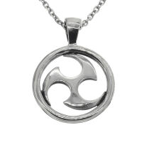 Stainless steel Pendant - Triskele polished