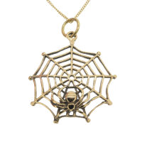 Bronze Pendant - Spider Web