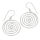 925er Sterling Silber Ohrringe - Spirale 22 mm