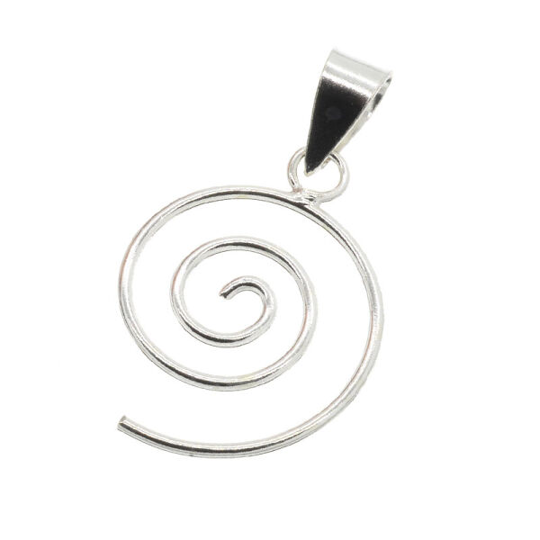 925 Sterling Silber Anhänger - Spiral Anhänger