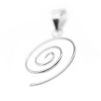 925 Sterling Silber Anhänger - Spiral Anhänger