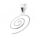925 Sterling Silber Anhänger - Spiral Anhänger