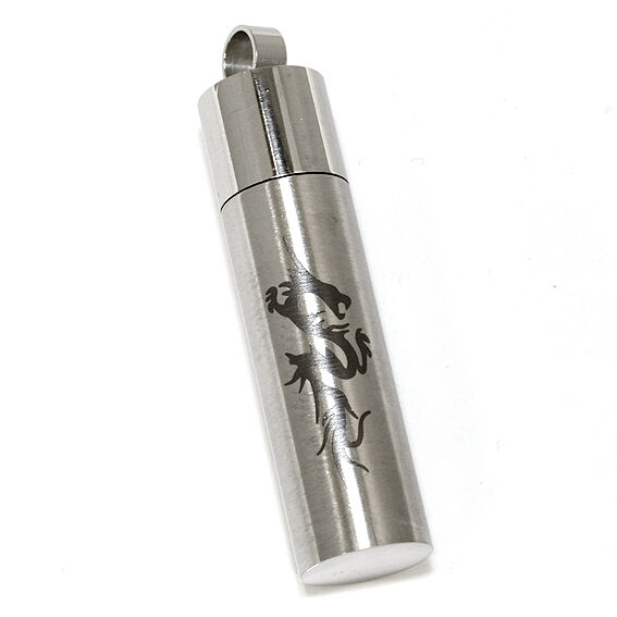Stainless Steel Pendant - SOS Capsule “Dragon”