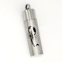 Stainless Steel Pendant - SOS Capsule “Dragon”