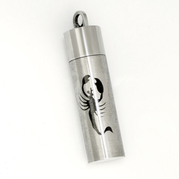 Stainless Steel Pendant - SOS Capsule “Dragon” Scorpion-S