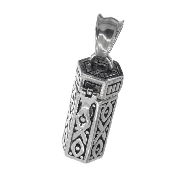 Stainless steel pendant - Collection "Tiny Treasures" Cylinder "Prism"