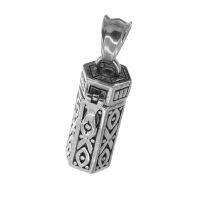 Stainless steel pendant - Collection "Tiny Treasures" Cylinder "Prism"