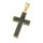 Stainless steel pendant “Carbon Cross”