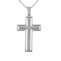 swivel cross with Spanish text 45mm