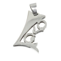 Stainless steel pendant - LOVE polished