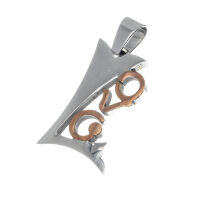 Stainless steel pendant - LOVE polished