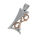 Stainless steel pendant - LOVE polished Steel/PVD-Rose gold