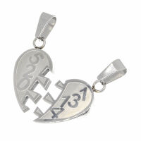 Stainless Steel Pendant – Split Number Heart 5201314