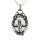 Stainless Steel Pendant – Woman before Mirror with Fixed Bail