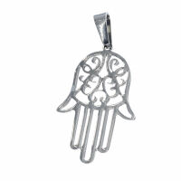 Stainless steel pendant - Hamsa hand