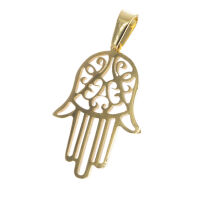 Stainless steel pendant - Hamsa hand