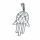 Stainless steel pendant - Hamsa hand