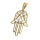 Stainless steel pendant - Hamsa hand
