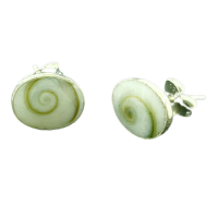 Ohrstecker 925er Sterling Silber- Shiva Auge oval 7x9mm