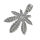 Stainless Steel Pendant - Hemp Leaf