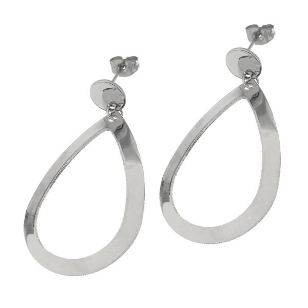 Stainless Steel Earrings - Teardrop Shape