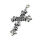 Stainless Steel Pendant - “Lily” Cross