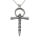 Stainless Steel Pendant - “Skulls” Cross