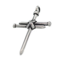 Edelstahlanhänger - Kreuz "Nail"