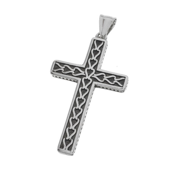 Edelstahlanhänger - Kreuz "Chain"