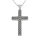 Edelstahlanhänger - Kreuz "Chain"