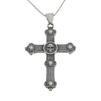 Edelstahlanhänger - Kreuz "Hard & Heavy"