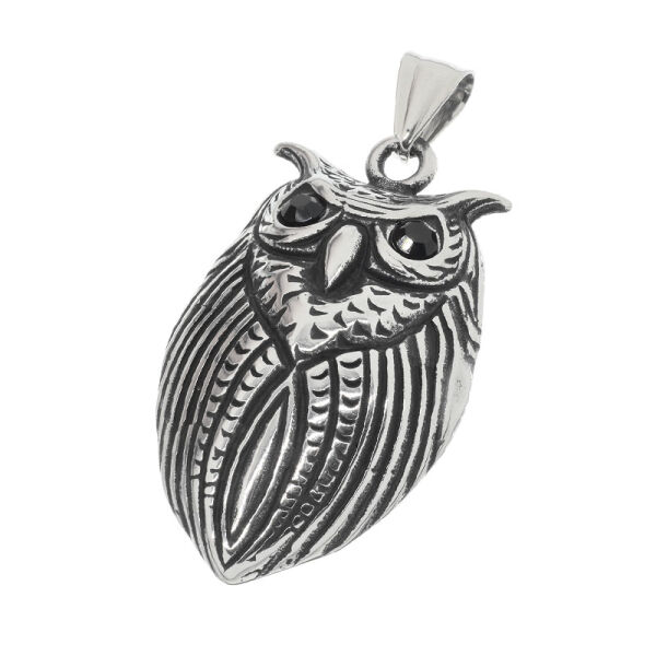 Stainless Steel Pendant - Owl