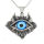 Stainless Steel Pendant - Evil Eye with Horns and Skulls