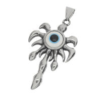 Edelstahlanhänger - Evil Eye Flame