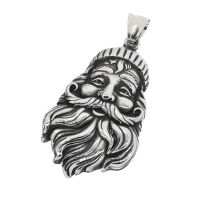 Stainless Steel Pendant - Santa