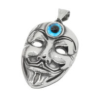 Edelstahlanhänger - Maske "Guy-Fawkes"