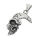 Stainless Steel Pendant - Half Skull