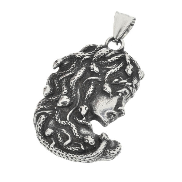 Stainless Steel Pendant - Medusa