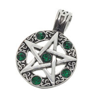 Stainless Steel Pendant - Crystal Star Pentagram